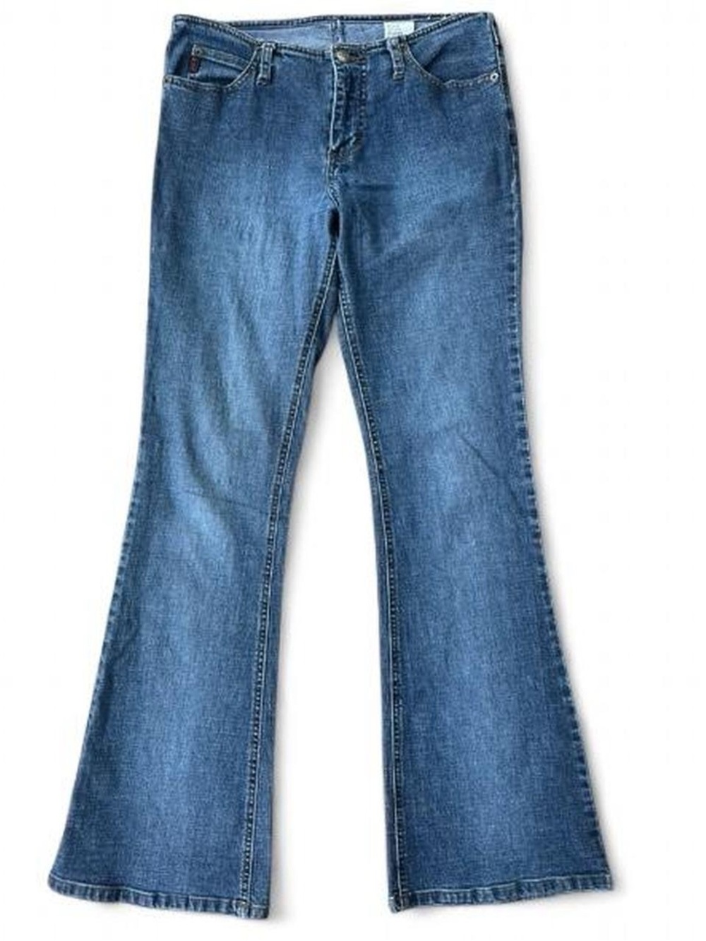 Vintage Mudd Low Rise Flare Denim Jeans Y2K - Medium Blue Wash - Size 9